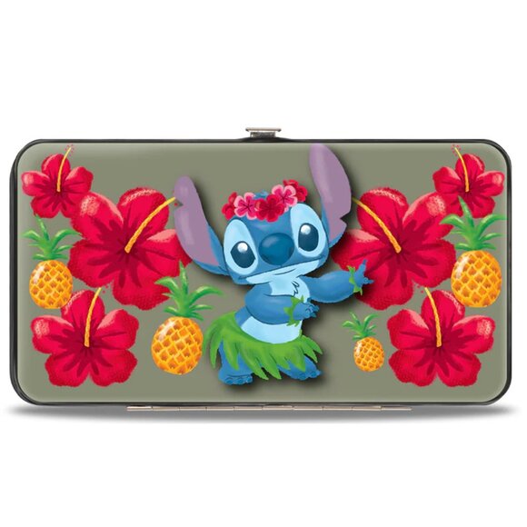 Disney Handbags - Disney Hawaiian Hula Stitch Hinged Wallet